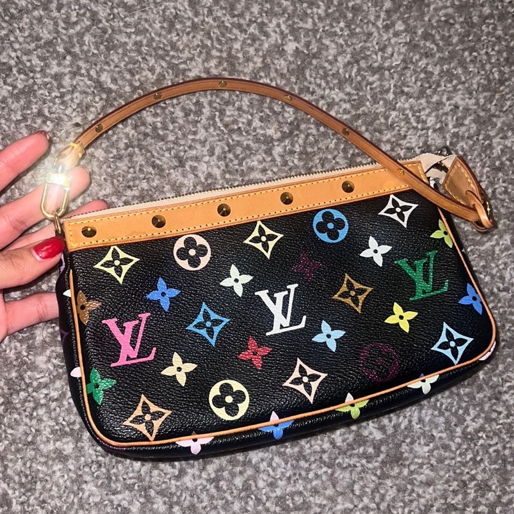 Multicolor LV pochette black
